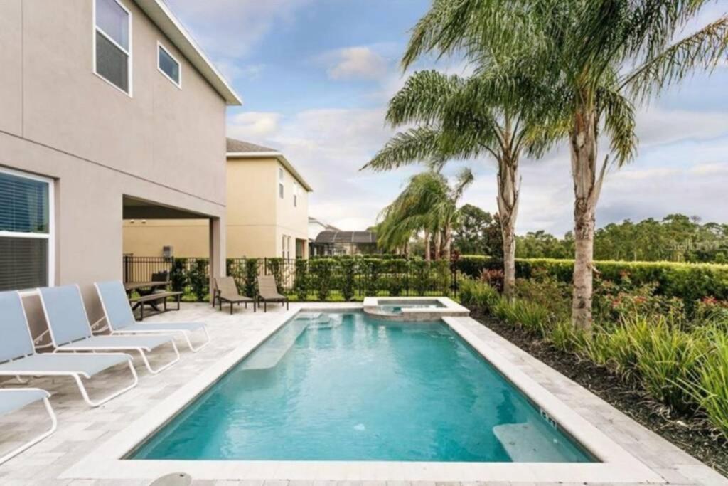 Luxurious Modern Villa Near Disney With Theater, Pool And Spa In Encore Resort At Reunion 奥兰多 外观 照片